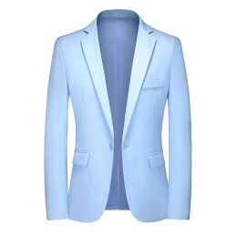 Jackets M5XL Plus Size Mens Lightweight Blazer One Button Slim Fit Suit Jacket Party Casual Chic Smart Blazers Mens Suit Jackets XXXXXL
