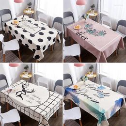 Table Cloth Waterproof Cover Cotton Rectangular White Tablecloth Party Christmas Wedding Tapete Mantel Mesa