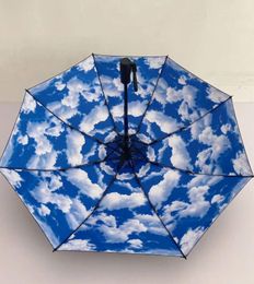 Umbrellas Parasol For With Elegant Folding Anti-uv Cool Charge Gift Sun-proof Summer Fan Ultra-light