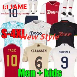 TADIC 23 24 Soccer Jerseys BASSEY BERGHUIS black Kit BERGWIJN CRUYFF 2023 away white football shirts men kids uniforms 21 22 23 special jersey