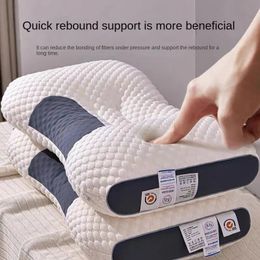 Cervical Orthopaedic Neck Pillow To Help Sleep And Protect The Pillow Neck Household Soybean Fibre Massage Pillow Core 240309