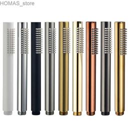 Bathroom Shower Heads Brass handheld shower head brush gold handheld shower spray nickel bathroom nozzle matte black rose gold handheld chrome plating Y240319