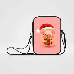 Bag Cute Piggy 3D Printing Women Designer Messenger Bags Small Casual Shoulder Mini Crossbody Bolsos Mujer