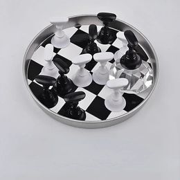 2024 new Manicure chessboard plate holder crystal gem base exercise stand Lotus seat manicure chessboard2. for Crystal gem plate stand2. for