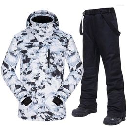 Skiing Jackets Ski Suit Men Winter Warm Windproof Waterproof Outdoor Sports Snow And Pants Equipment Snowboard Jacket Brand