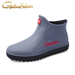 Sandals Lowtop Rain Boots Men's Outdoor Sports for Fisherman Waterproof Brand Shoes Nonslip Fashion Fishing Car Wash Rubber Shoes