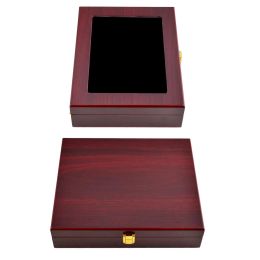 Aids Wood Golf Ball Display Box Case 12 Holes Organisation Accessory Red Colour