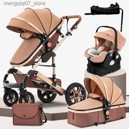 Strollers# Baby Stroller Combo Car Seat Travel System Wagon Stroller Free Shipping Pram Portable baby Carriage Bassinet Pram L240319