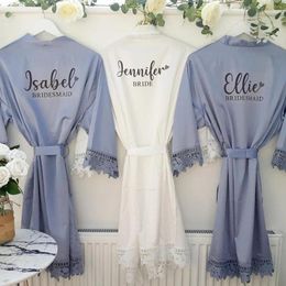 Party Decoration Personalised Wedding Lace Robes Bridesmaid Hen Weekend Bridal Shower Bride To Be Bachelorette