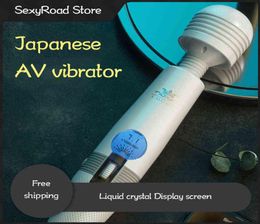 NXY Vibrators Japan Magic wand Vibrator LCD screen bendable head gspot clitoris stimulator silicone vibrator adult sex toys for w1736948