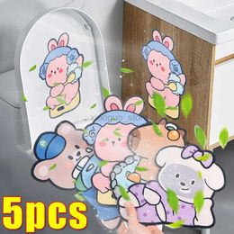 Toilet Stickers 5/1 piece. Toilet Deodorant Stickers Self Adhesive Odor Removal Sticker Scented Toilet Stickers Posters With Decorative Home Wallpaper 240319