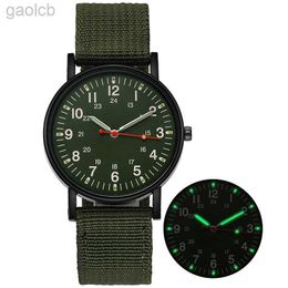 Relógios de pulso luminosos de nylon banda relógio militar homens exército pulso quartzo esportes choque resistente relógios de pulso 24319