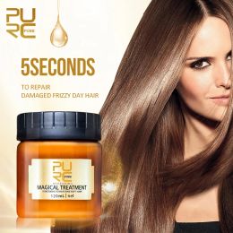 Sets PURC Magical Hair Mask Argan Oil Natural Nourishing Repair Damaged Treatment Soft Smooth Hair Care Products 120ml