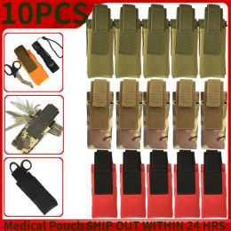 Bags MOLLE Pouch EDC First Aid Kit Tourniquet Scissors Flashlight Storage Bag Hunting Emergency Survival Army Military Tactical Pack