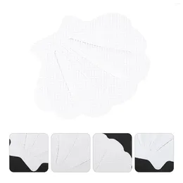 Bath Mats 12PCS Bathtub Decals Shell Shape Non Stickers Anti For Shower Soor Strips Waterproof (