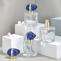 Storage Bottles Press Bottle Fragrance Mist Atomizer Refillable Liquid Sprayer Spray Cosmetic Container Glass Perfume