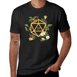 Men's Polos Plant Lovers Polyhedral D20 Dice Tabletop RPG T-Shirt Blacks Summer Tops Vintage T Shirts For Men Pack