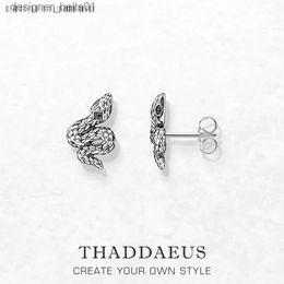 Stud Ear Studs Snake Europe Style Fine Jewerly For Women Men Brand New Gift In Real 925 Sterling SilverC24319