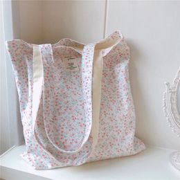 Womens Shopping Shoulder Bag For Groceries Large Floral Female Reusable Foldable Shopper Tote Book Bag Handbag For Ladies Girl 240309