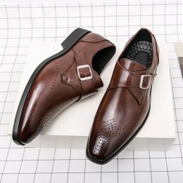 Boots WAERTA British Men Dress Shoes Plus Size 3848 Elegant Split Leather Shoes For Men Formal Social Shoes Male Oxfords High Quality