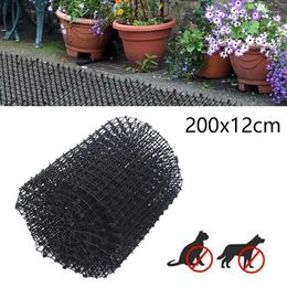 Cat Carriers Garden Animal Protective Mats Anti-cat Dogs Repellent Mat Prickle Strips Keep Cats Away Safe Plastic Spike Thorn Network