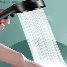 Bathroom Shower Heads Bathroom Shower Head High Pressure Water Saving Shower Mixer One-Key Stop Water Massage Shower Water Faucet Bathroom Accessories Y240319