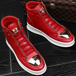 Walking Shoes Mens Skateboard Comfortable PU Leather Platform Wear Resistant Training Multifunction For Outdoor Travel