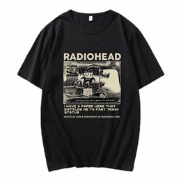 Radiohead T Shirt Men Vintage Classic Tees North America Tour Rock Boy women's tshirt Camisetas Hombre Hip Hop Street casual Top T-Shirts