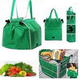 Storage Bags Eco Friendly Trolley Tote Thicken Cart Large Capacity Foldable Reusable Bag