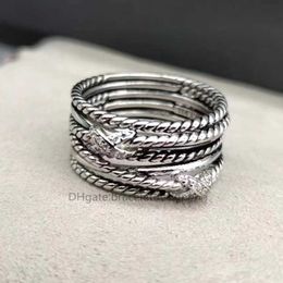 Double Wedding Designer Rings Band Ring X Series Twisted Gold x diamond Fashion Trendy for women Luxury Jewellery Lover Womens Couple Birthday Party Gifts F4XI