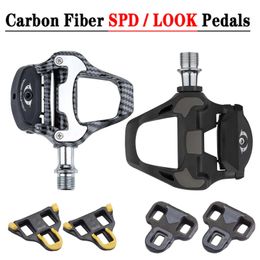 Carbon Fiber Road Bike SPD Cliples Pedal Suitable for SPD/Keo Self-locking Professional Bicycle Pedals R8000/R550 With SM-SH11 240308