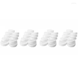 Storage Bottles 40Pcs Plastic Caps Lids Ribbed For 70Mm/86Mm Standard Regular Mouth Mason Jar Bottle