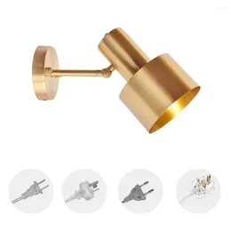 Wall Lamp Modern Style Gold Angle Adjustable Metal Sconce Lighting For Bedroom Living Room Bulb Not Included