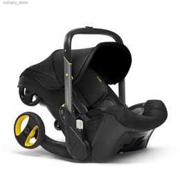 Strollers# Baby Stroller 4 In 1 With Car Seat Baby Bassinet High Landscope Folding Baby Carriage Prams For Newborns Landscope 3 In 1 L240312