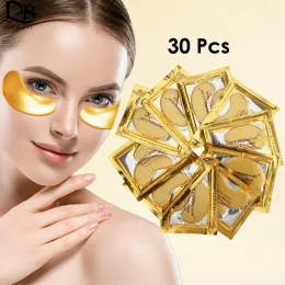 Tool Crystal Collagen Gold Powder Eye Mask AntiAging Dark Circles Acne Beauty Patches For Eye Skin Care Korean Cosmetics 30p=15pairs