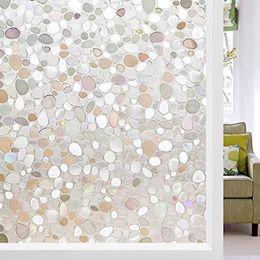 Window Stickers 5M Film Clings Stained Decorative For Glass Static Door Covering Decals Pebble Pattern