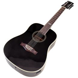 Guitar 12 String Electric Acoustic Guitar Cutaway Design 41 Inch Full Sapele Body High Glossy Folk Guitar With Pick Up