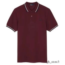 Fred Perry Mens Basic Polo Shirt Designer Shirt Business Polo Luxury Embroidered Logo Mens Tees Short Sleeved Top Size S/M/L/XL/XXL 449