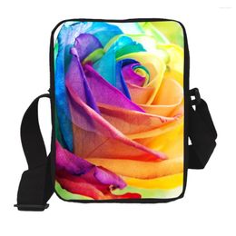 Bag Fashion Colorful Flower Ladies Handbags Floral Printed Girls Gifts Messenger Bags Travel Crossbody For Women Casual