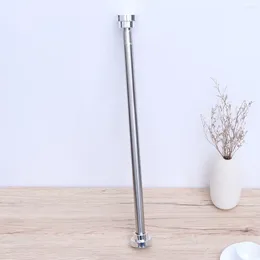 Shower Curtains 55 CM Spring Tension Rod Adjustable Stainless Steel Curtain Towel Rack Rods