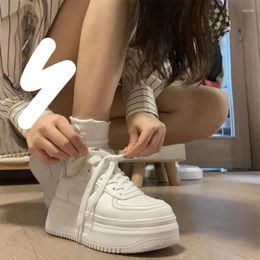 Casual Shoes Woman Lace-up Platform Running Sneakers Women Comfort Female Flat Fashion White Sports Ladies