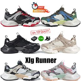 Designer Running Shoes Xlg Runner Deluxe Sports Shoes For Men Women Sneakers Sneaker Luxury Men Womens Platform Casual Shoe Black White Leather