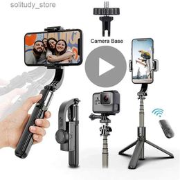 Stabilizers L08 Bluetooth handheld universal joint stabilizer mobile phone selfie stick holder adjustable selfie holder Q240319