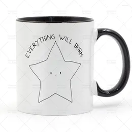 Mugs STARS Mug Ceramic Cup Gifts 11oz