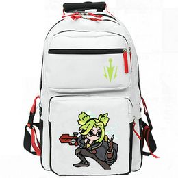 The Spark of Zaun Zeri backpack Player daypack school bag Game Print rucksack Casual schoolbag White Black Colour day pack
