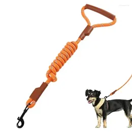 Dog Collars Training Traction Rope Adjustable For Reflective Strong Walking With Comfortable Handle Hunting