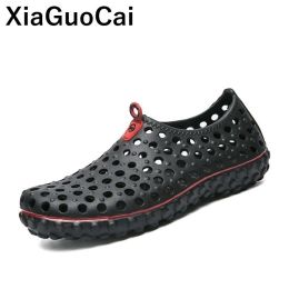 Sandals Men's Clogs Summer Shoes Hollow Sandals Hole Lightweight Slipon Male Beach Footwear 2021 Big Size Breathable Dropshipping