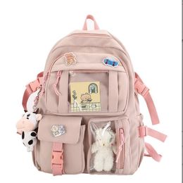 new girl backpack students school pack cute fashion oxford pack casual youth students backpack