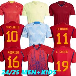 22 23 Spanish jersey football jersey national team uniform 2023 2024 2025 J.HERMOSO AITANA MARINOA ESTHER MORATA JORDI ALBA jersey children's kit men's football shirt