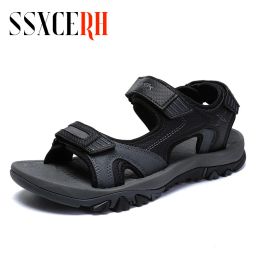 Sandals Summer New Classics Style Men Sandals Summer Quality Casual Shoes AntiSlippery Beach Shoes Men Comfortable Soft Roman Sandals